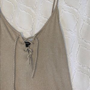 Forever 21 Strappy Lace Up Tank Top